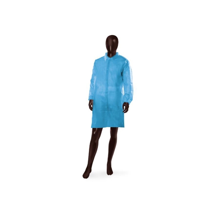 CAMICE TNT AZZ C/VELCRO XL