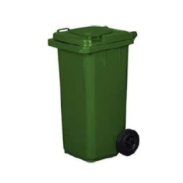 BIDONE 120LT S/PED C/RUO VERDE