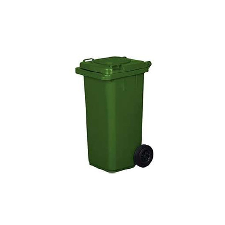 BIDONE 120LT S/PED C/RUO VERDE
