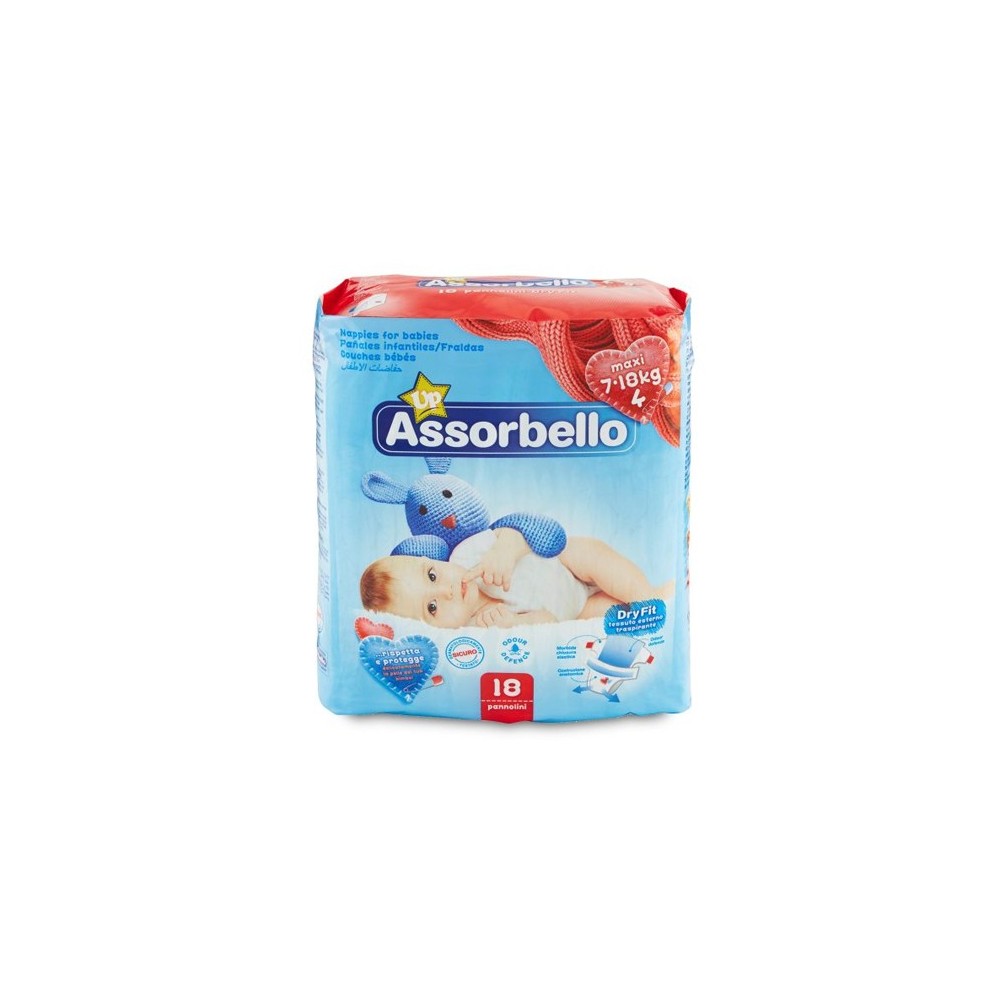 PANNOLINI ASSORBE KG7/18 108PZ PANNOLINI ASSORBE KG7/18 108PZ