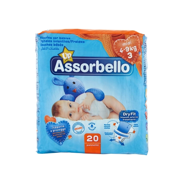 PANNOLINI ASSORBEL KG4/9 120PZ