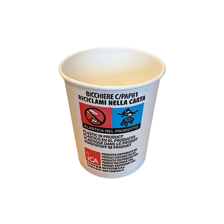 BICCH CARTA CAFFE 80ML BIA P50
