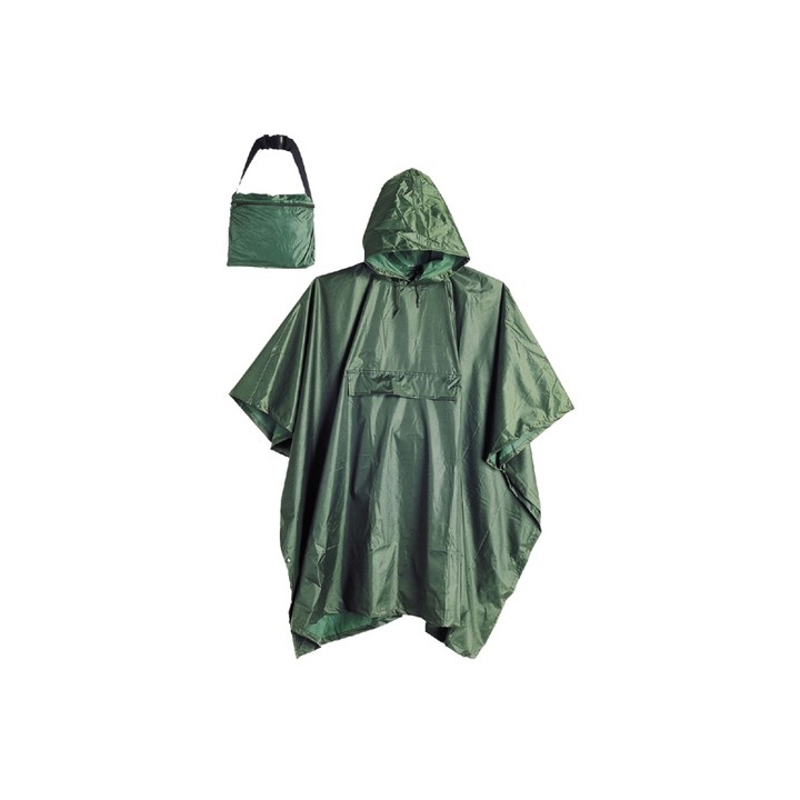 PONCHO VERDE TAGLIA UNICA