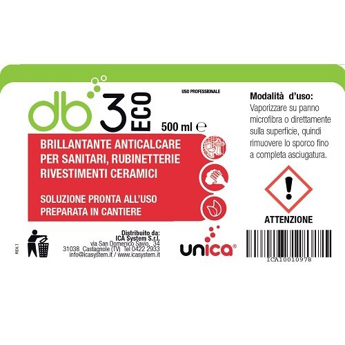 DB3 ECO ETICHETTA P/USO 500ML