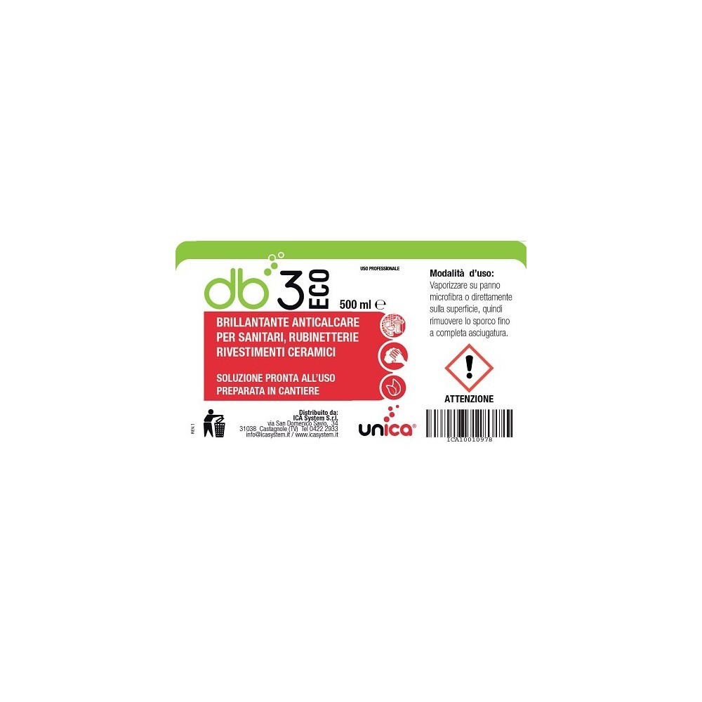 DB3 ECO ETICHETTA P/USO 500ML DB3 ECO ETICHETTA P/USO 500ML