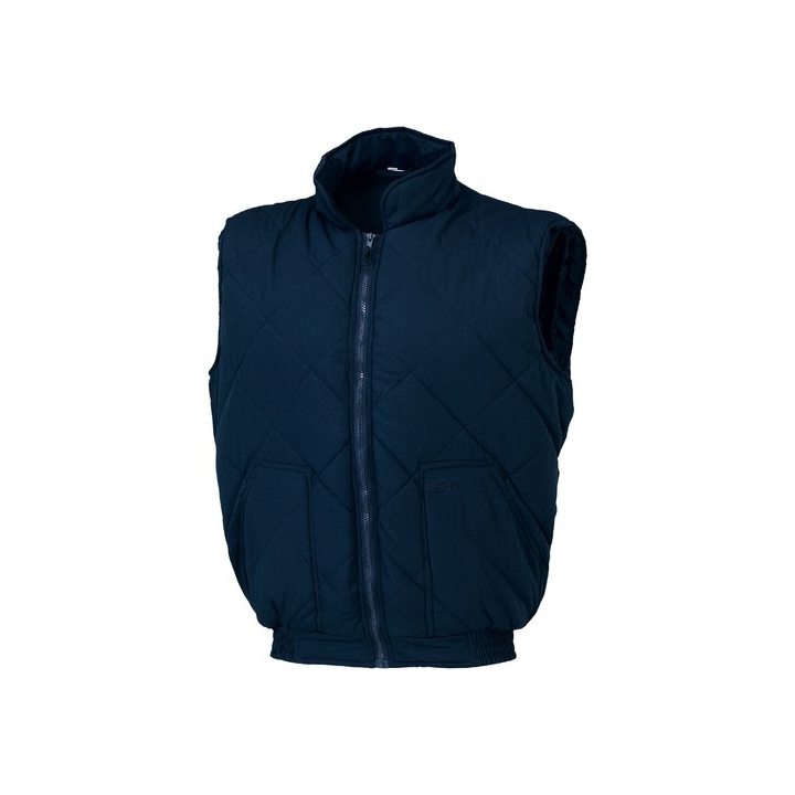GILET IMBOTTITO COT/POLY BLU