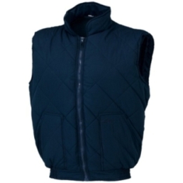 GILET IMBOTTITO COT/POLY BLU
