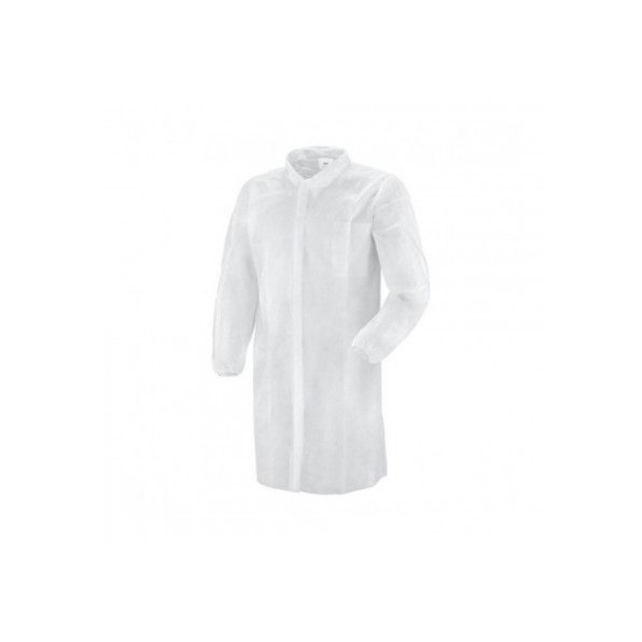 CAMICE TNT BIA C/VELCRO XL P50