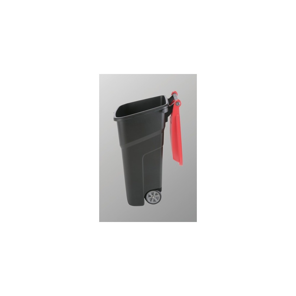 BIDONE 100LT C/PED C/RUO NERO BIDONE 100LT C/PED C/RUO NERO