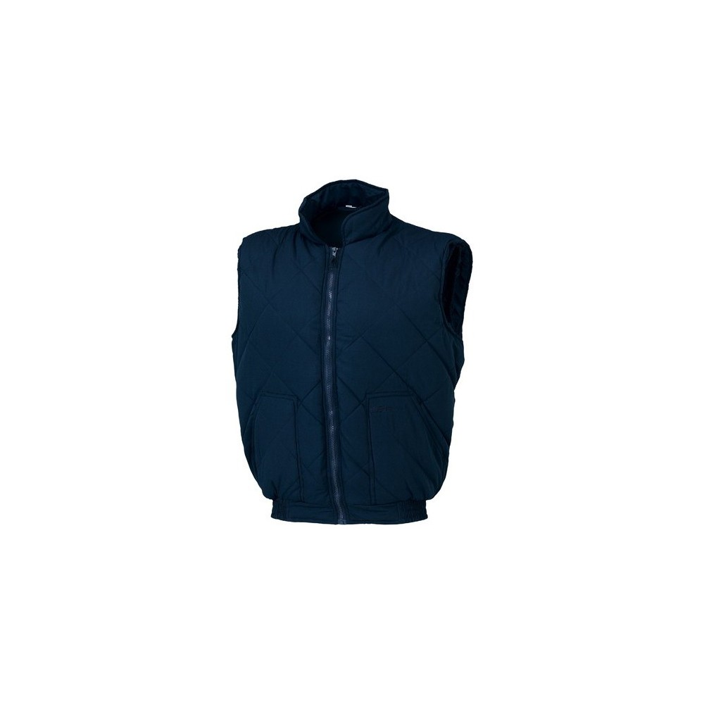 GILET IMBOTTITO COT/POLY BLU