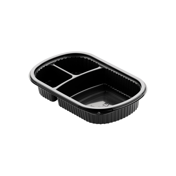 CONT PP NERO 3SC 24X15X4 P50