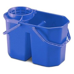 SECCHIO DOPPIA VASCA 15LT BLU