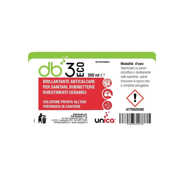 DB3 ECO ETICHETTA P/USO 500ML