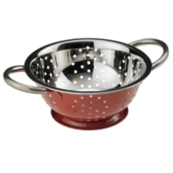 SCOLAPASTA ACCIAIO ROSSO D18