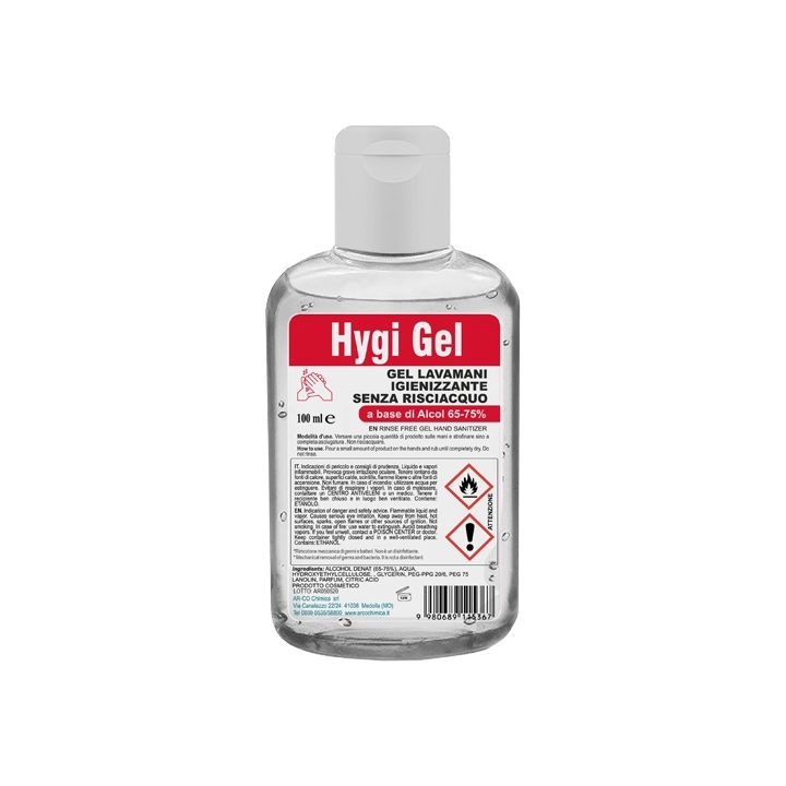 HYGI GEL MANI 100ML
