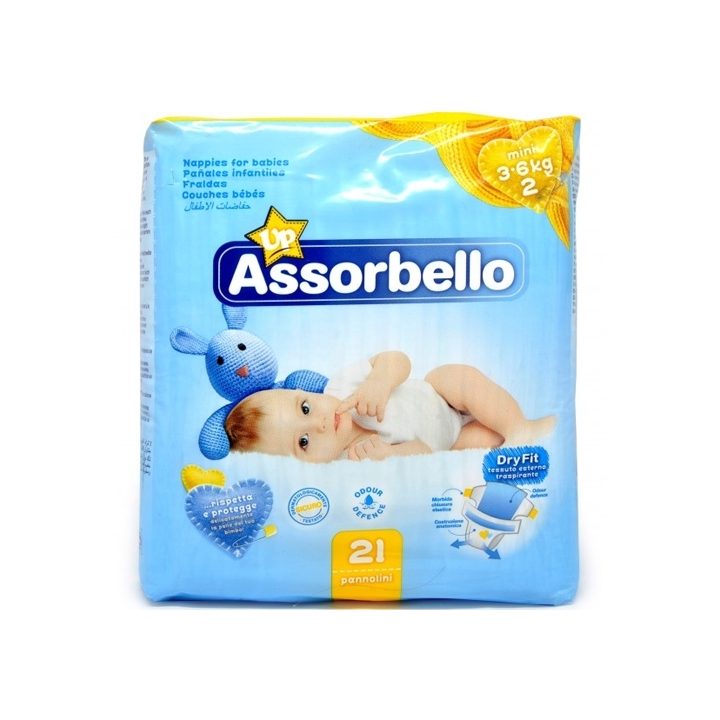 PANNOLINI ASSORBEL KG3/6 126PZ