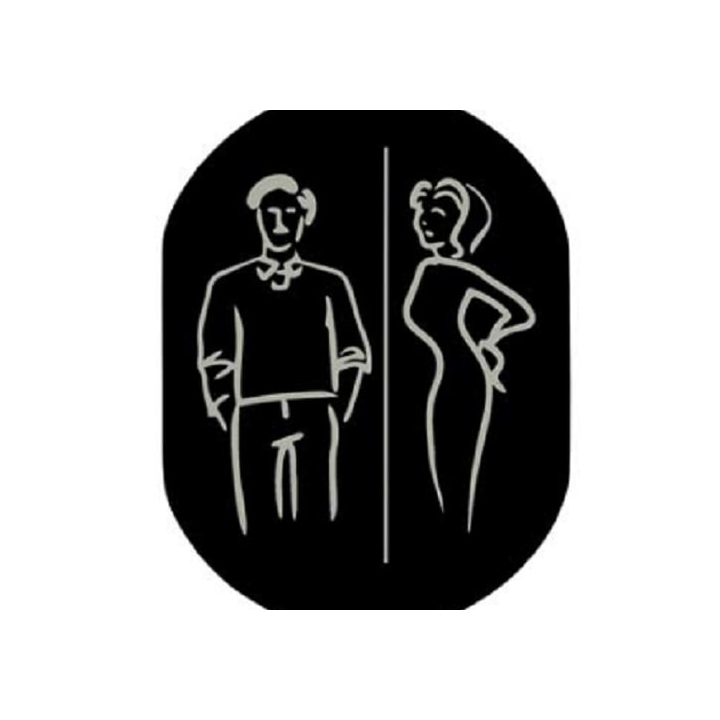 PITTOGRAMMA UOMO E DONNA NERO