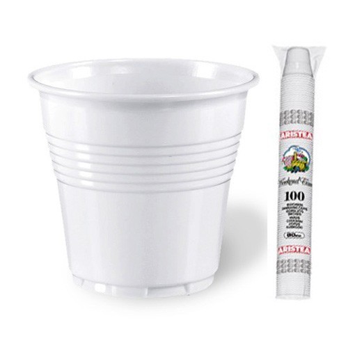 BICCH PS BIANCO 80CC P100