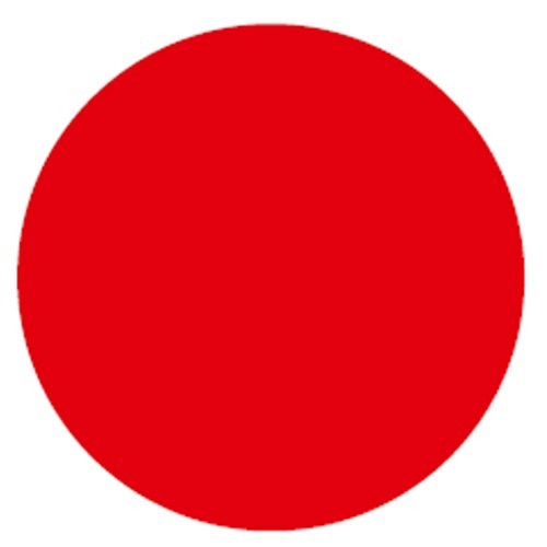 ADESIVO TONDO CM.10 ROSSO