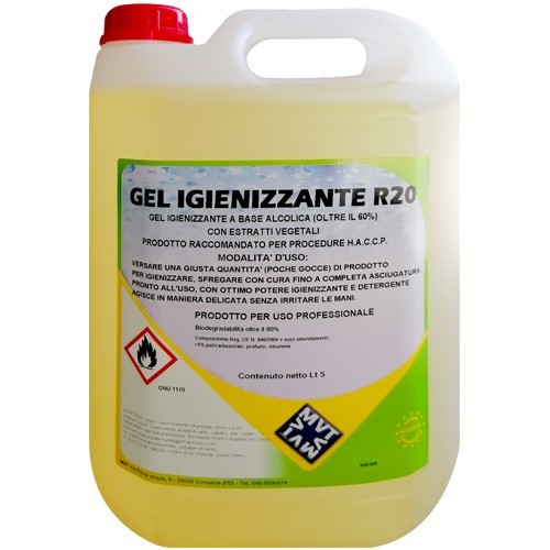 GEL IGIENIZZ.MANI E SUPERF.5LT