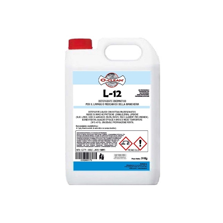 L12 DETERGENTE ENZIMATICO 20KG