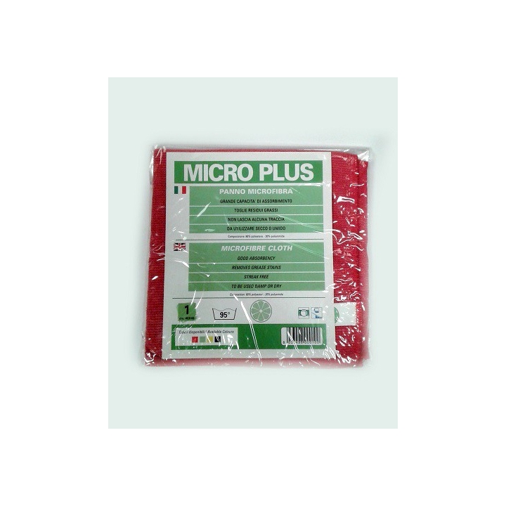 PANNO 40X40 MICROPLUS ROSSO