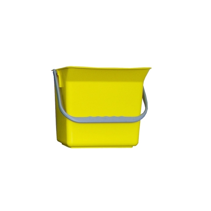 SECCHIO PLASTICA 6LT GIALLO