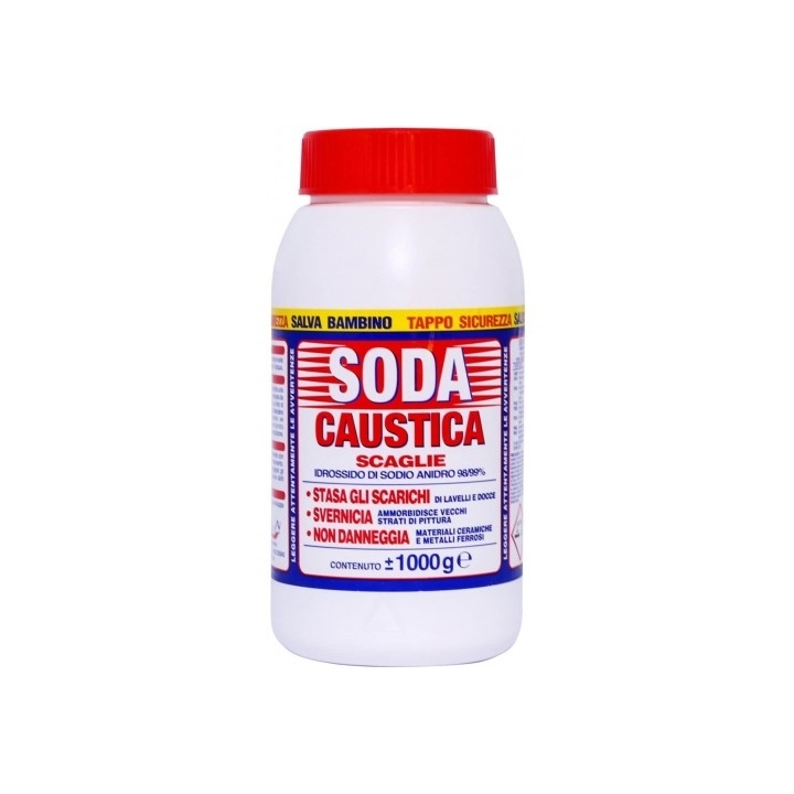 SODA CAUSTICA 1KG IN SCAGLIE